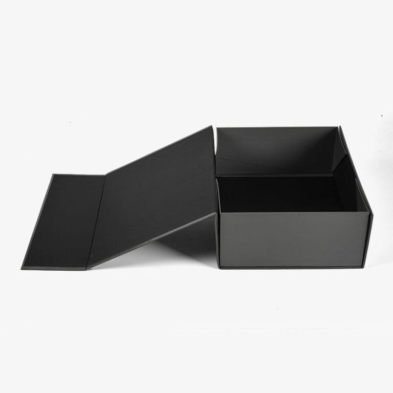 Custom Black Foldable Boxes Brillpack