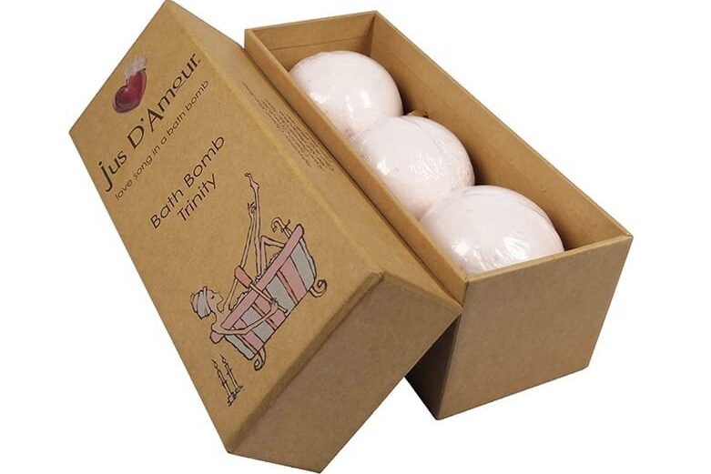 kraft paper packaging for bath bombs