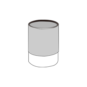 line drawing of Paper tube