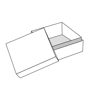 رسم خطي لصندوق الكتف والرقبة