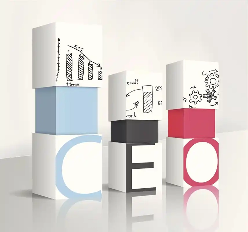 stackable creative cube packaging