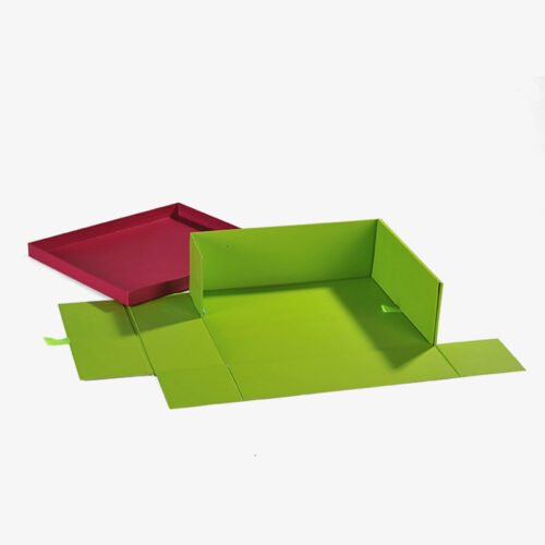 collapsible packaging box with lid