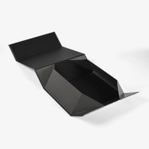 custom black foldable boxes