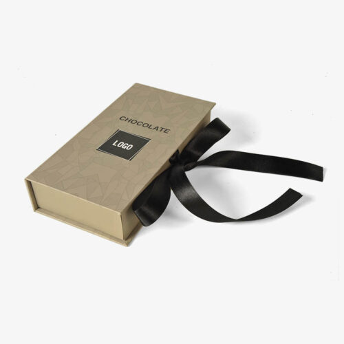 luxury product packaging with ribbon