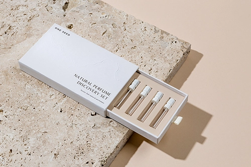 one seed perfume packaging with custom insert
