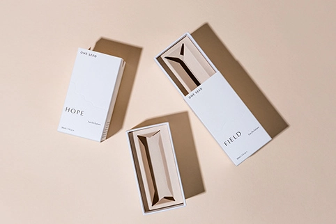 one seed perfume packagings with custom inserts