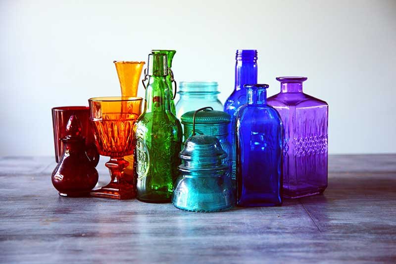 different kinds of glass container