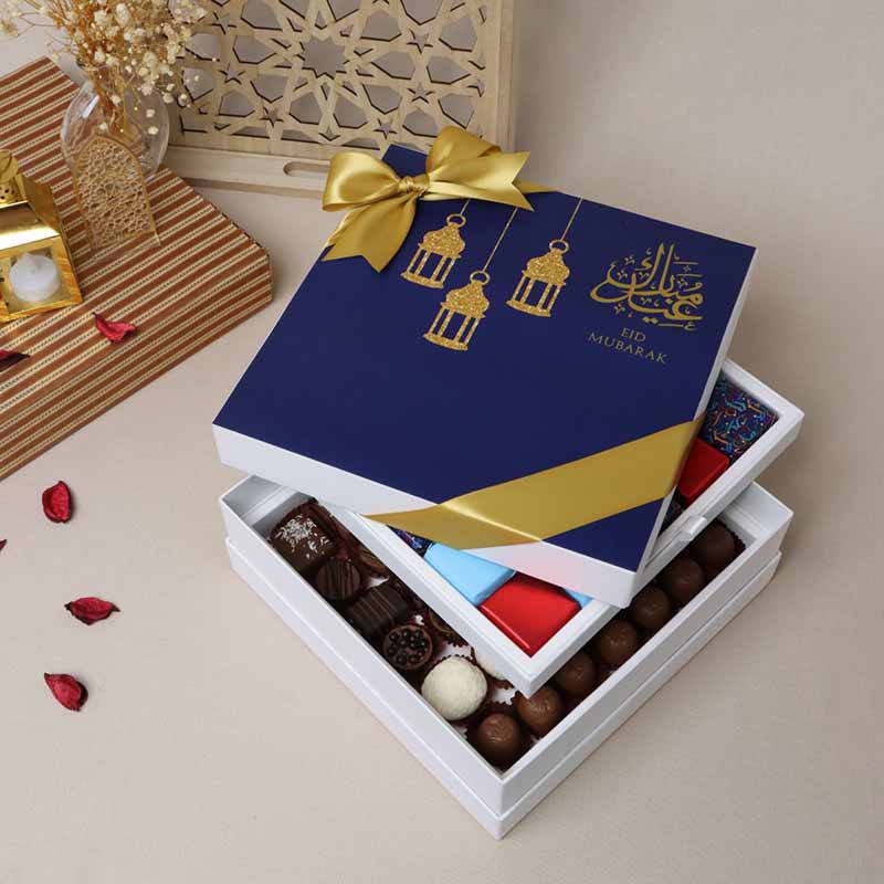 boîte d'emballage à deux couches le chocolatier dubai