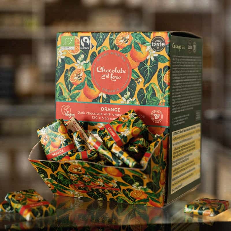 boîte d'emballage de chocolat avec composant fonctionnel 