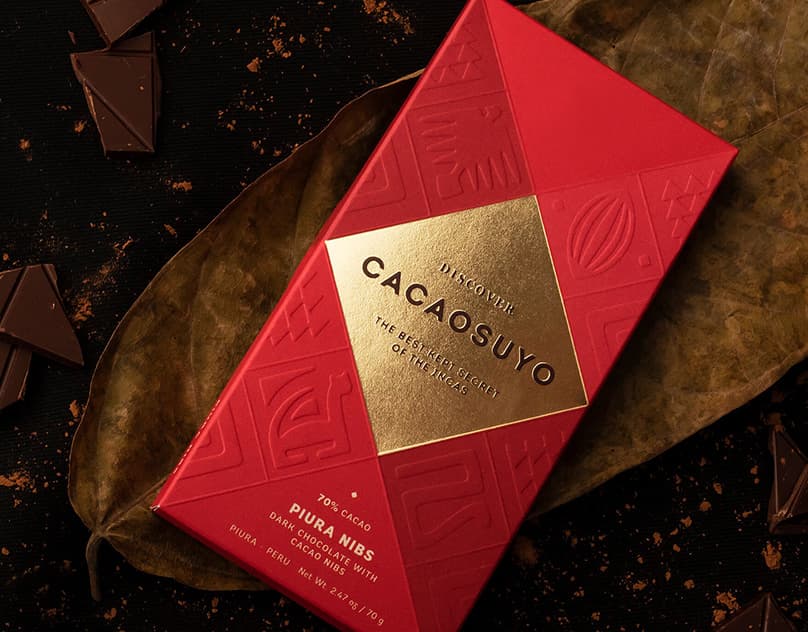 boîte de chocolats de luxe avec feuille d'or