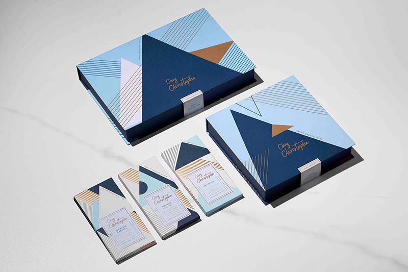 boîtes de chocolat imprimées de luxe
