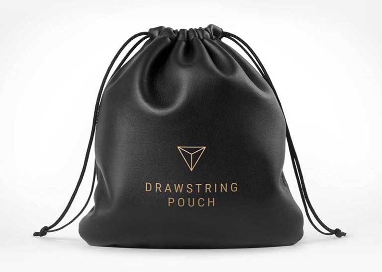 luxury leather jewelry pouch