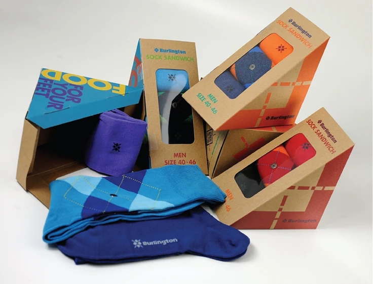 burlington sandwich socks packaging