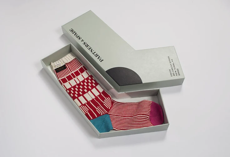 custom sock packaging with unique shape