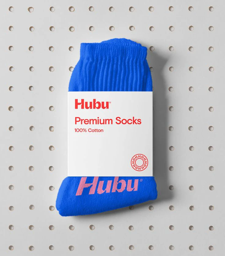 minimalist sleeve sock packaging