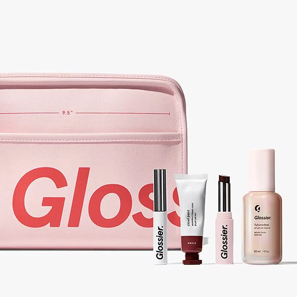 glossier pink pouch