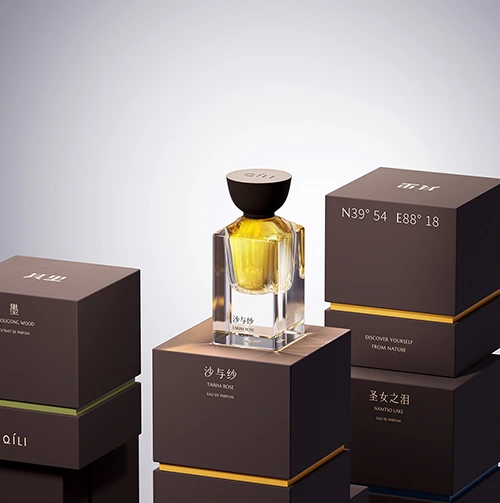 minimalist design perfume box packaging