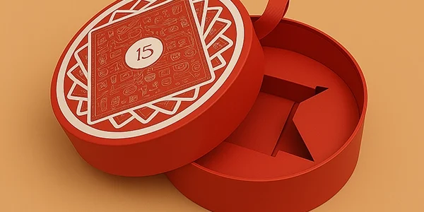 صناديق ورقية مستديرة