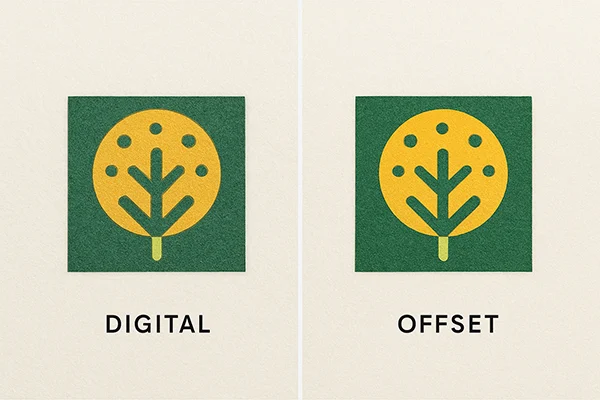 Impresión digital vs. impresión offset