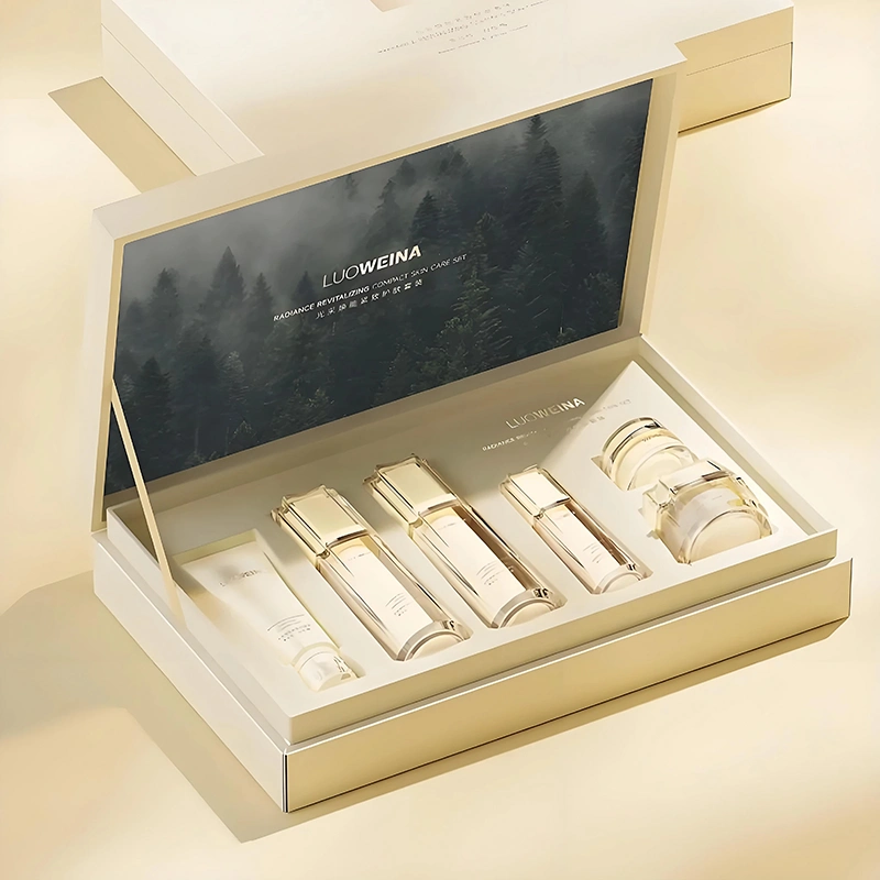 luxury skincare gift box with custom insert