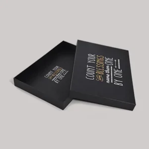 black lid and base box