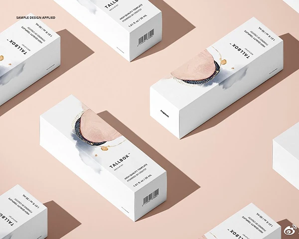 white cosmetic packaging boxes
