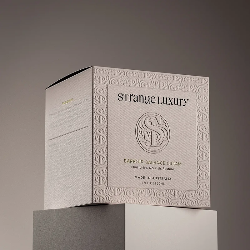 textured paper cosmetic box