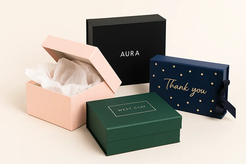 assorted luxury gift boxes