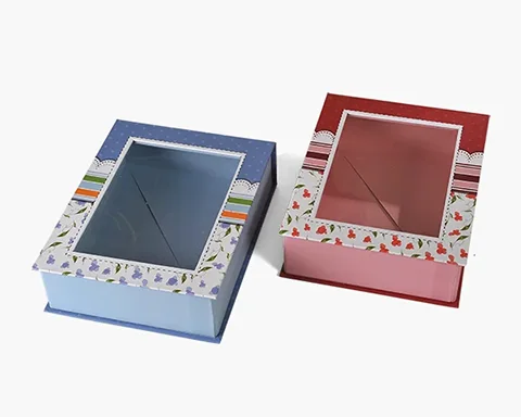 bedruckte Geschenkboxen mit Fenster