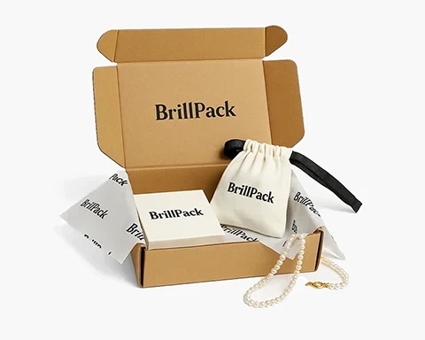kundenspezifische Schmuckversandschachteln aus Kraftpapier