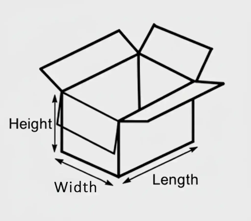 corrugated shipping box dimensions