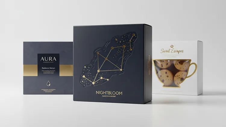 imballaggi con finiture speciali